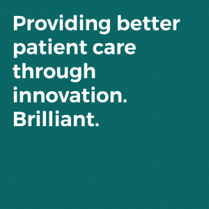 Providing better patient care through innovation. Brilliant.