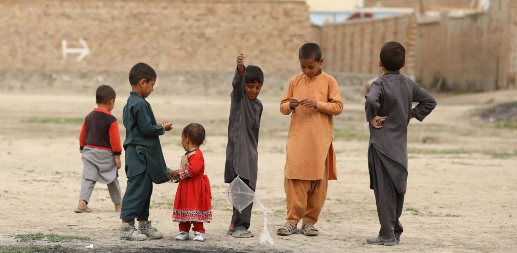 Kids playing in Afghanistan