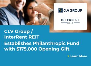 CLV Group/InterRent REIT Establishes Philanthropic Fund at Burlington Foundation with $175,000 Opening Gift